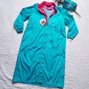 NWT Vintage Woolrich Sea Jade Full Length Rain Jacket 5126 L